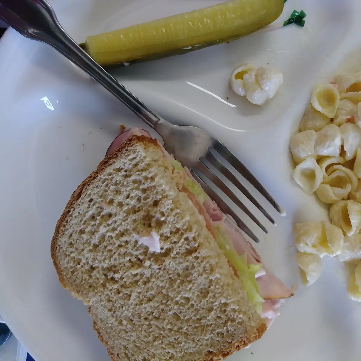Mac Salad and Sandwish