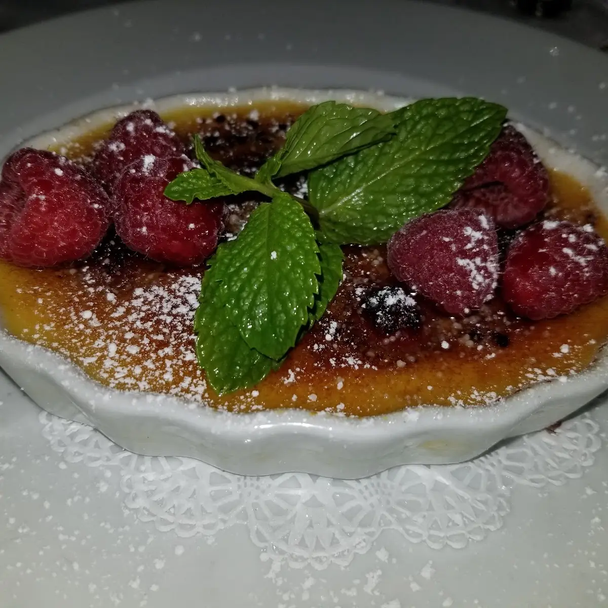 Raspberry Creme Brulee
