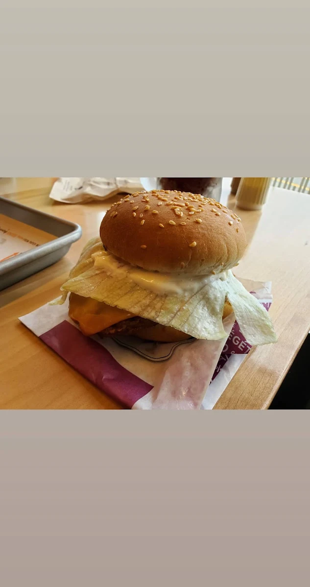 Beyond Meat with Cheese Burger