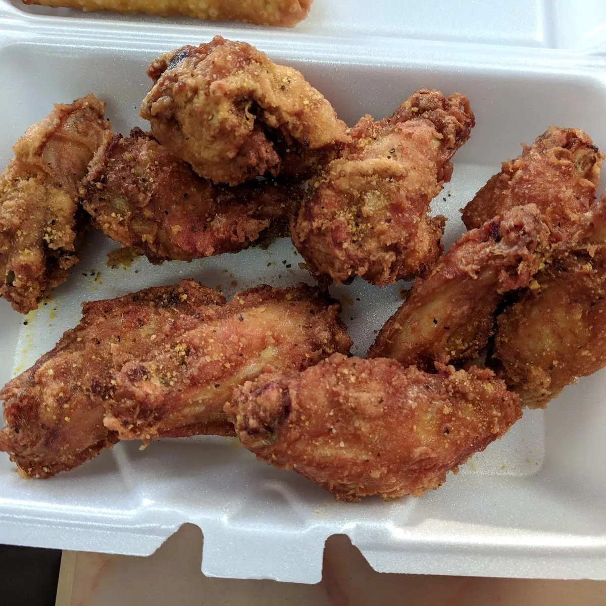 Fried Chicken Wings Combination Plate