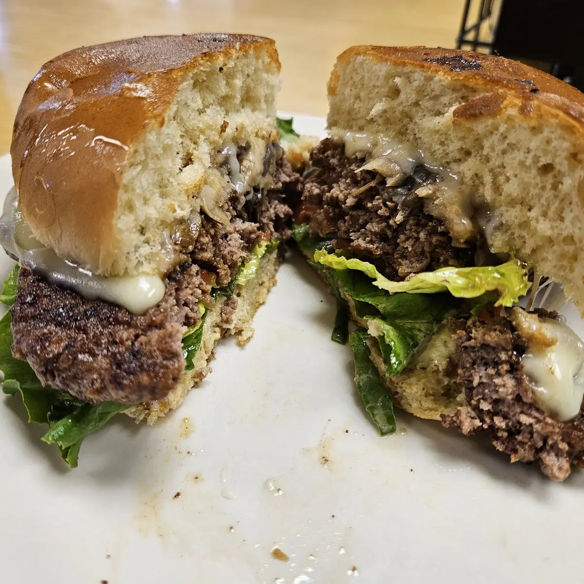 Mushroom Swiss Burger