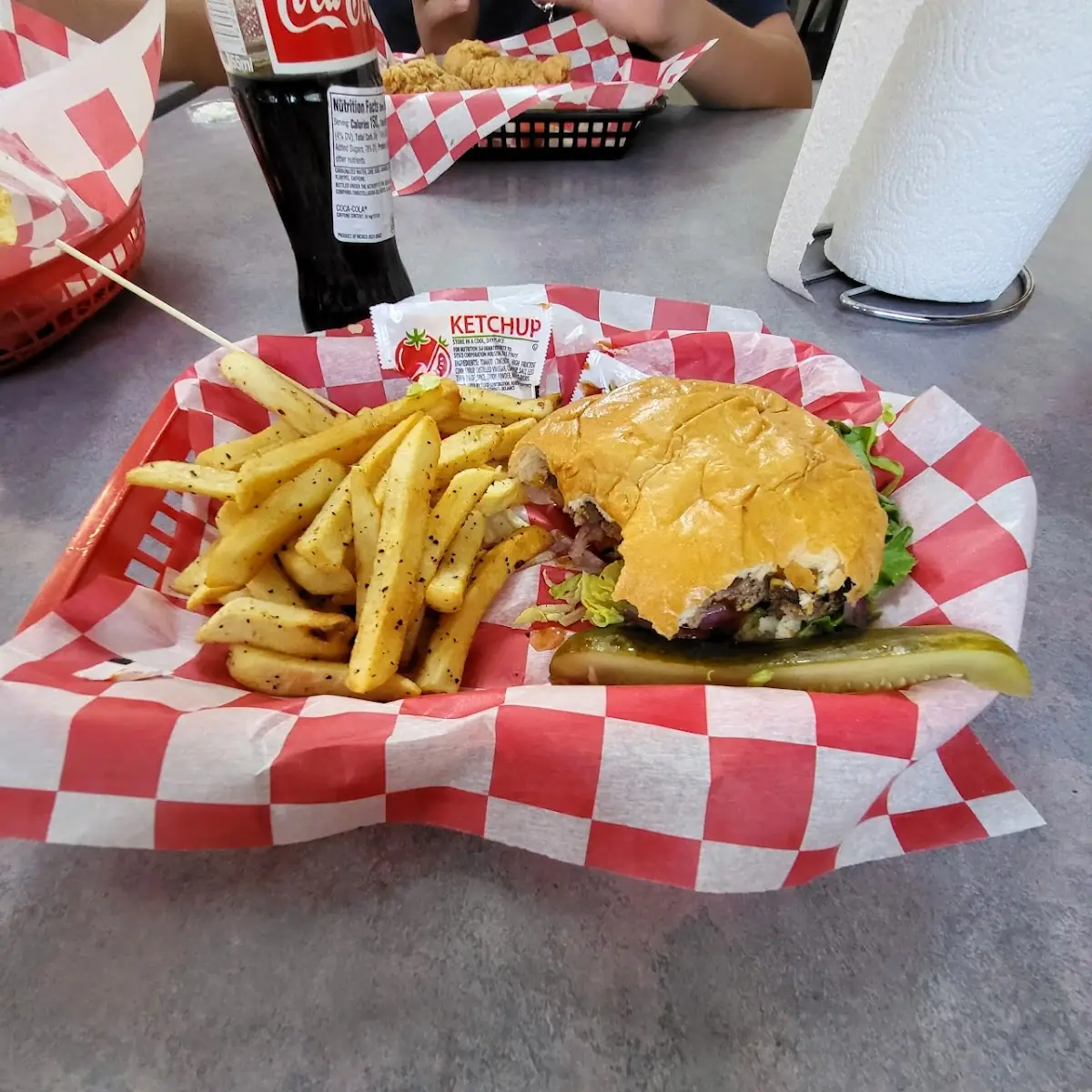 Cheese Burger with Fries