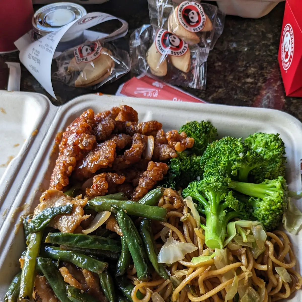 Orange Chicken Chow Mein