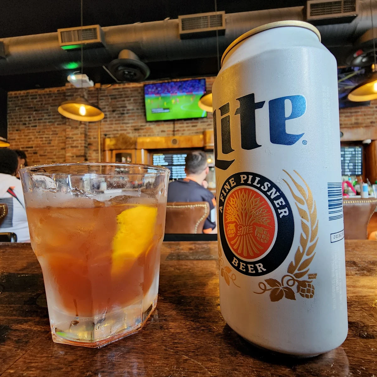 Miller Lite with a Draft Old Fashioned