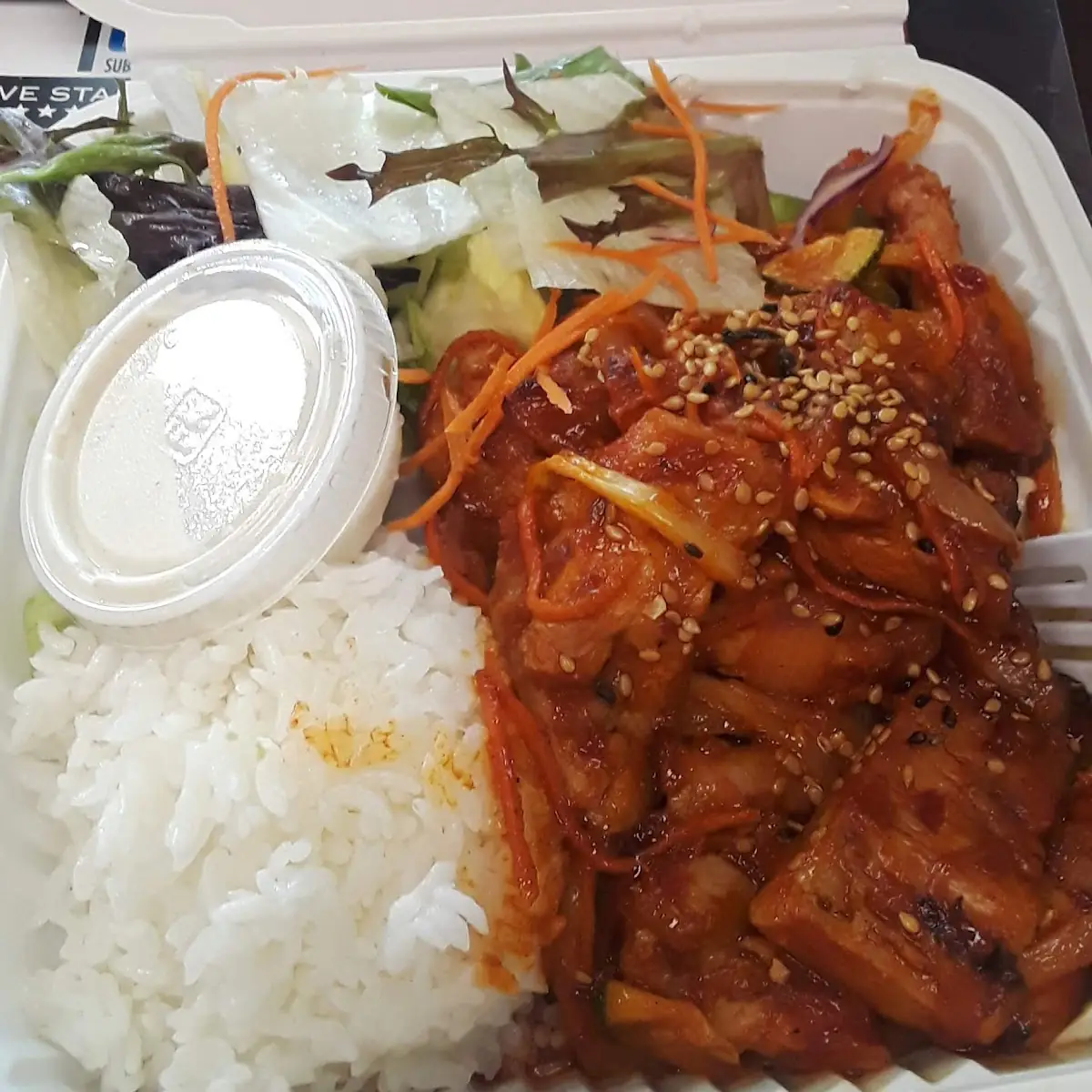Spicy Chicken Bento Box to Go