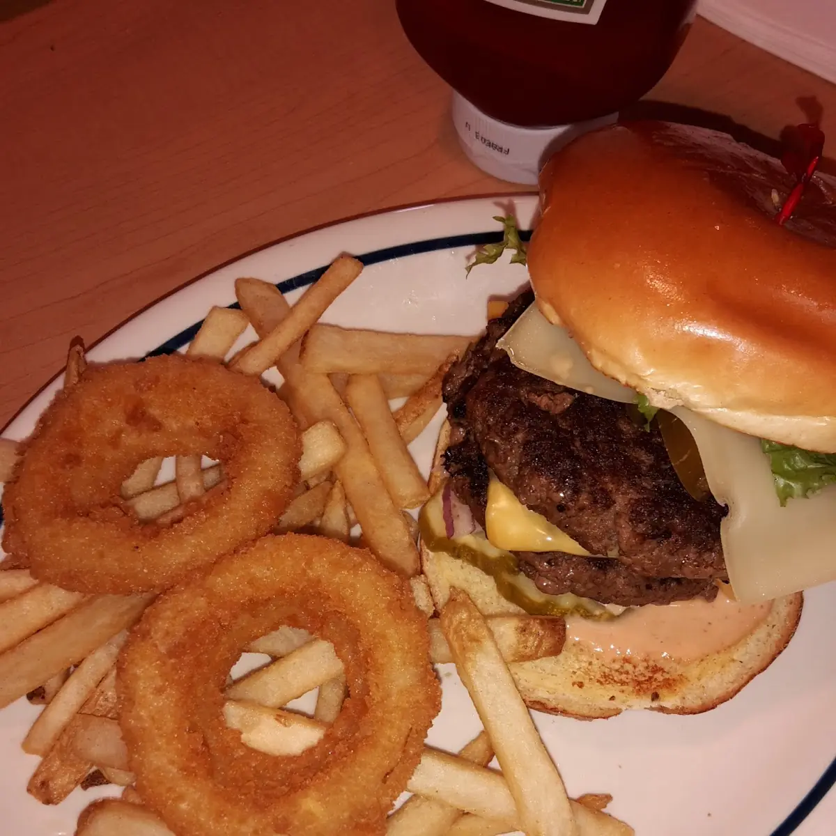 Double Cheeseburger and Fries