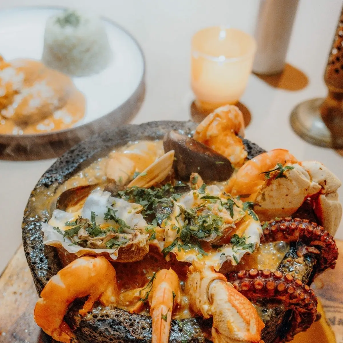 Seafood Molcajete Seafood Stew