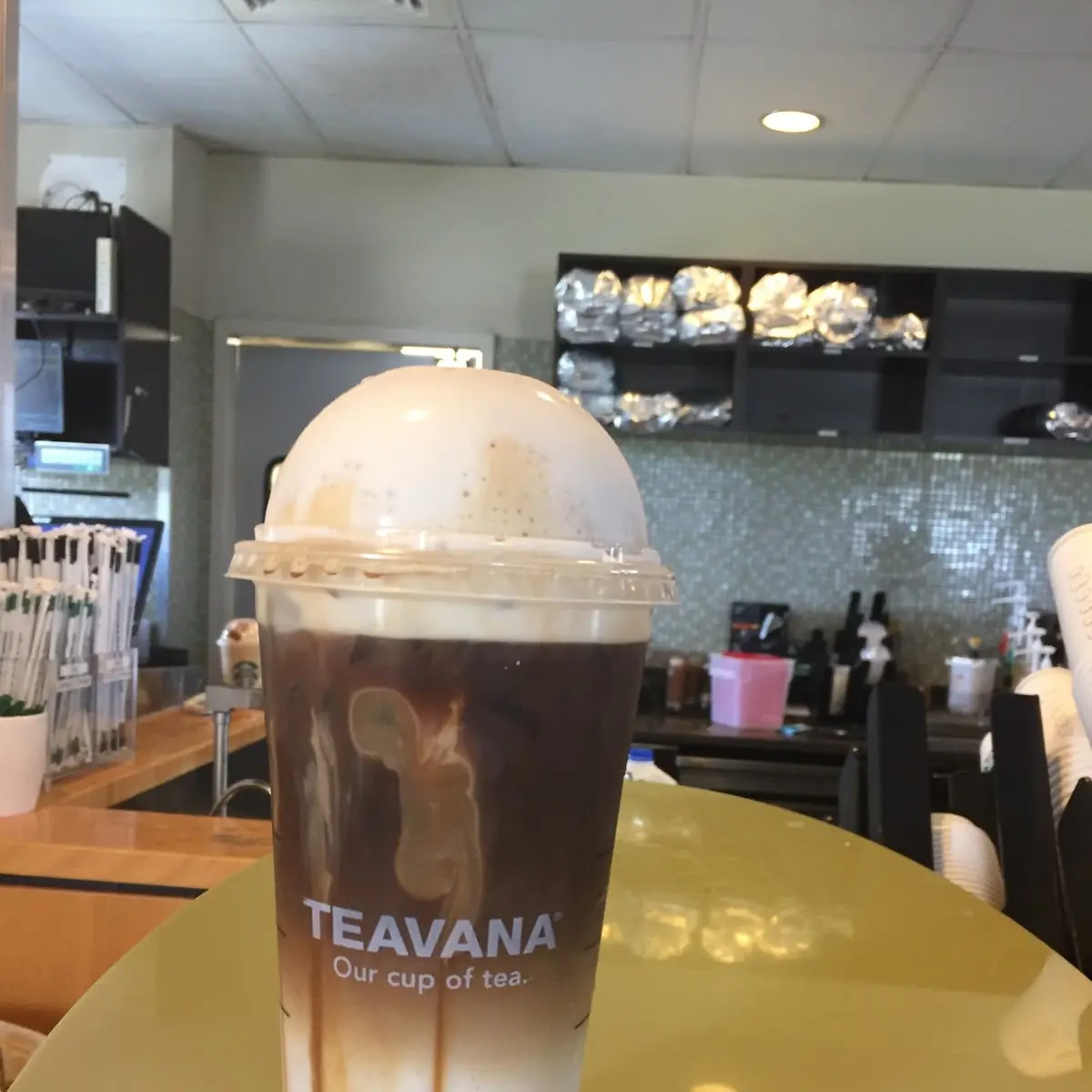 Iced Caramel Macchiato with Cold Foam