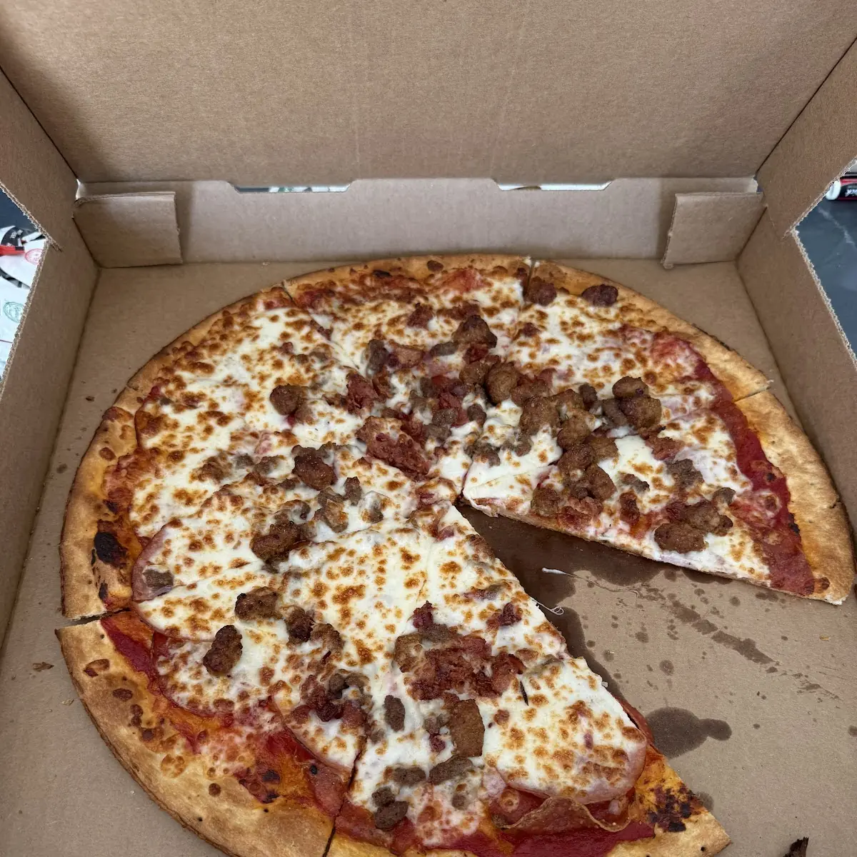 Mushroom and Sausage Pizza