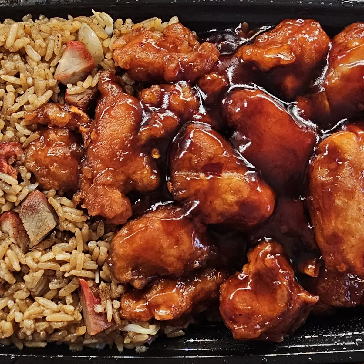 Pork Fried Rice General Tsos Chicken