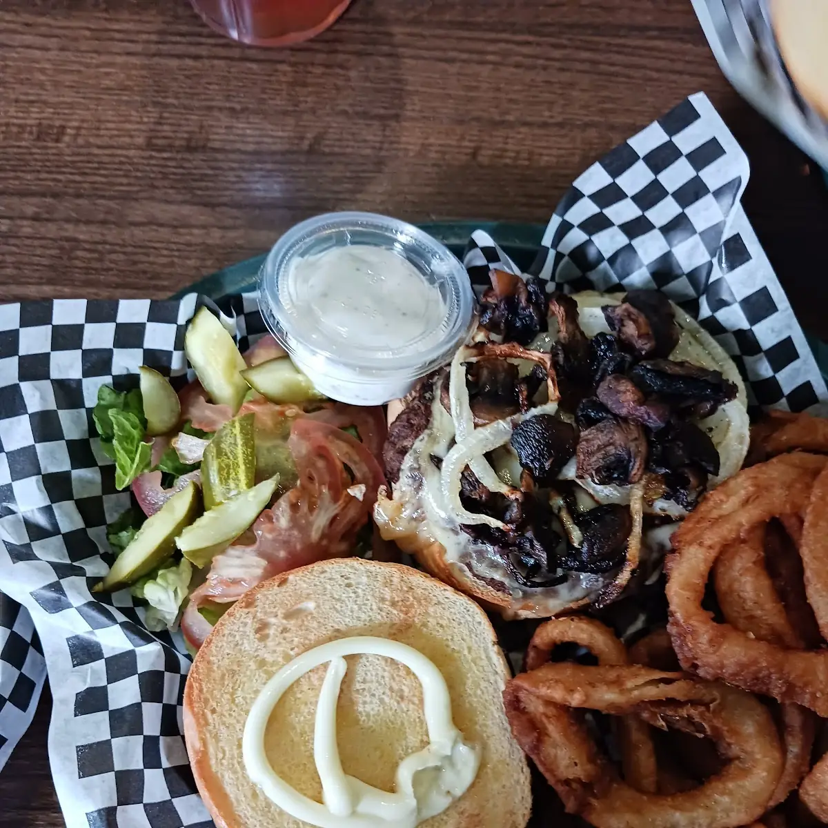 Mushroom Swiss Burger