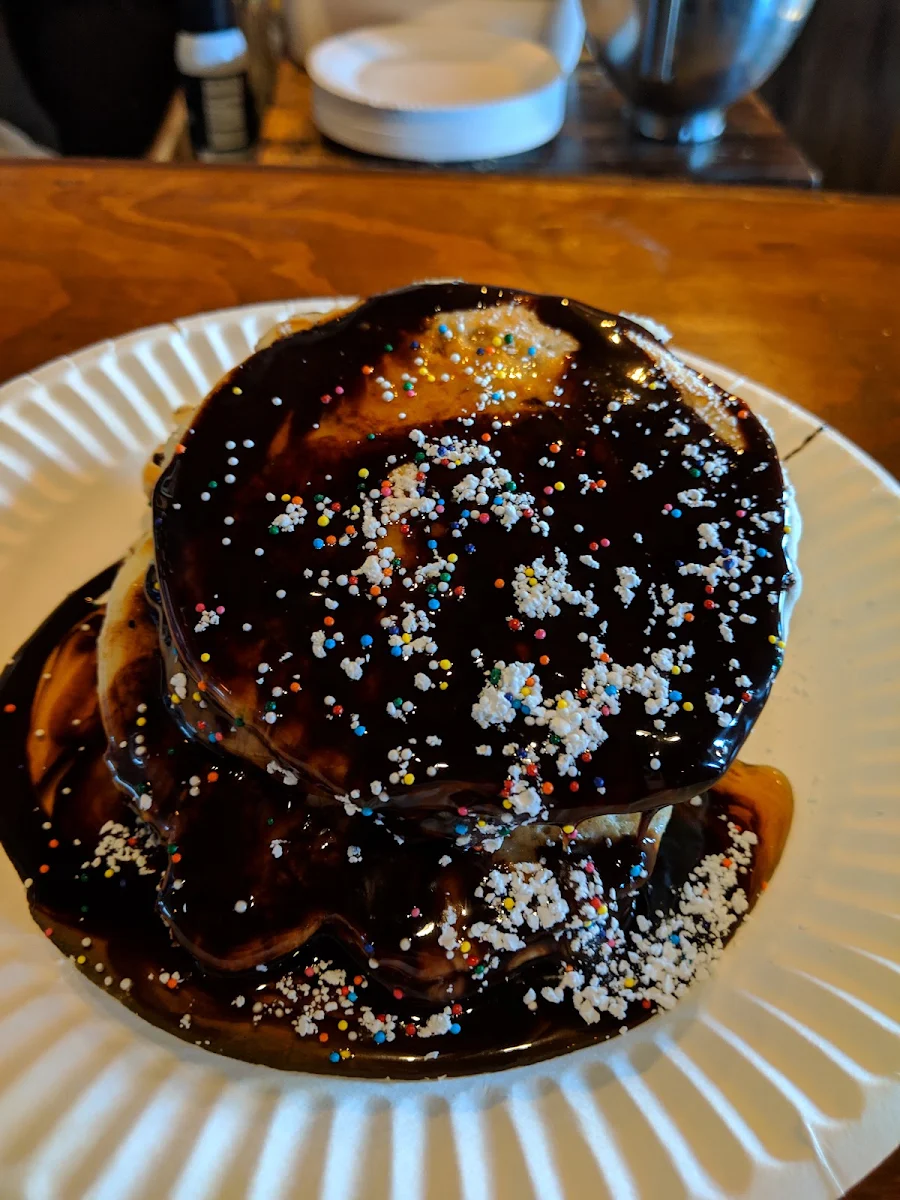 Vegan Chocolate Covered Pancakes