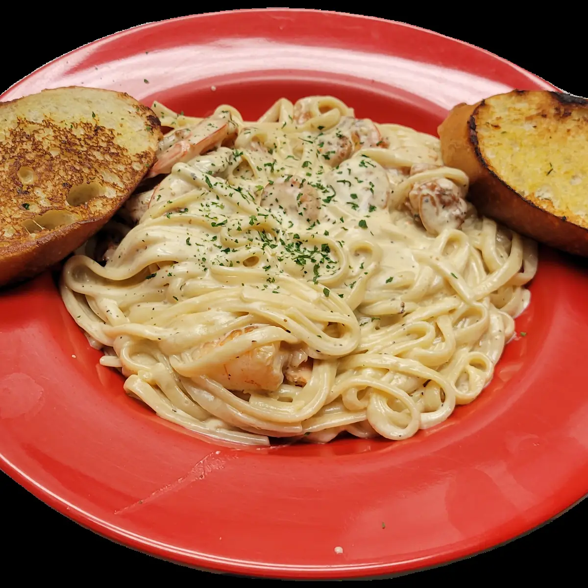 With Garlic Bread