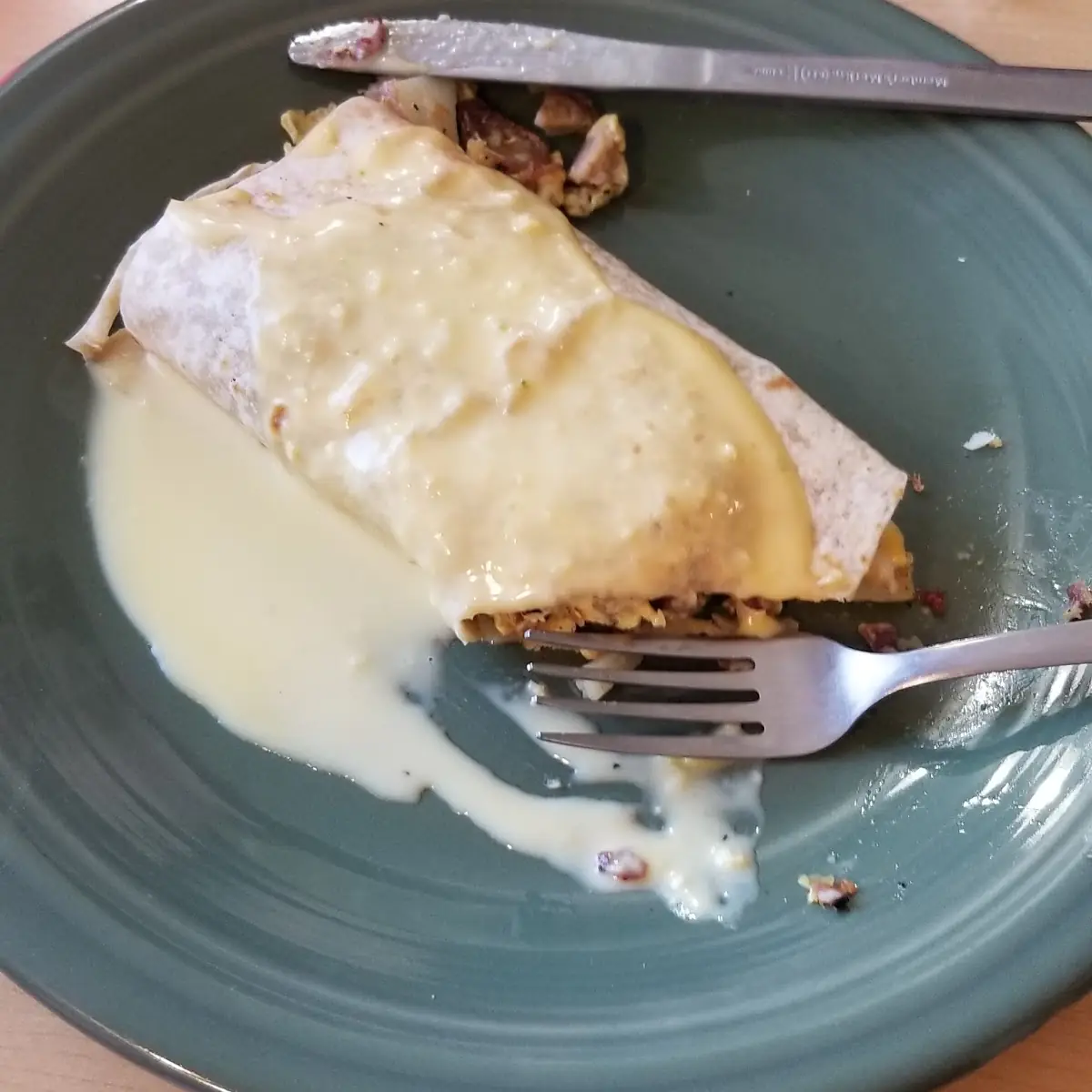 Big Breakfast Burrito Halved