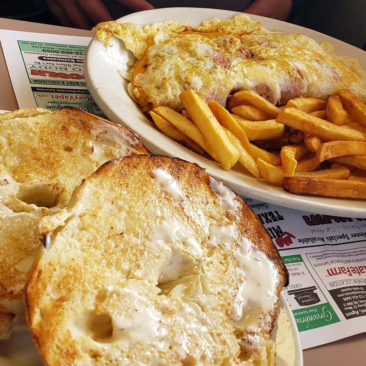 Egg White Texas Omlette with Toasted Bagel