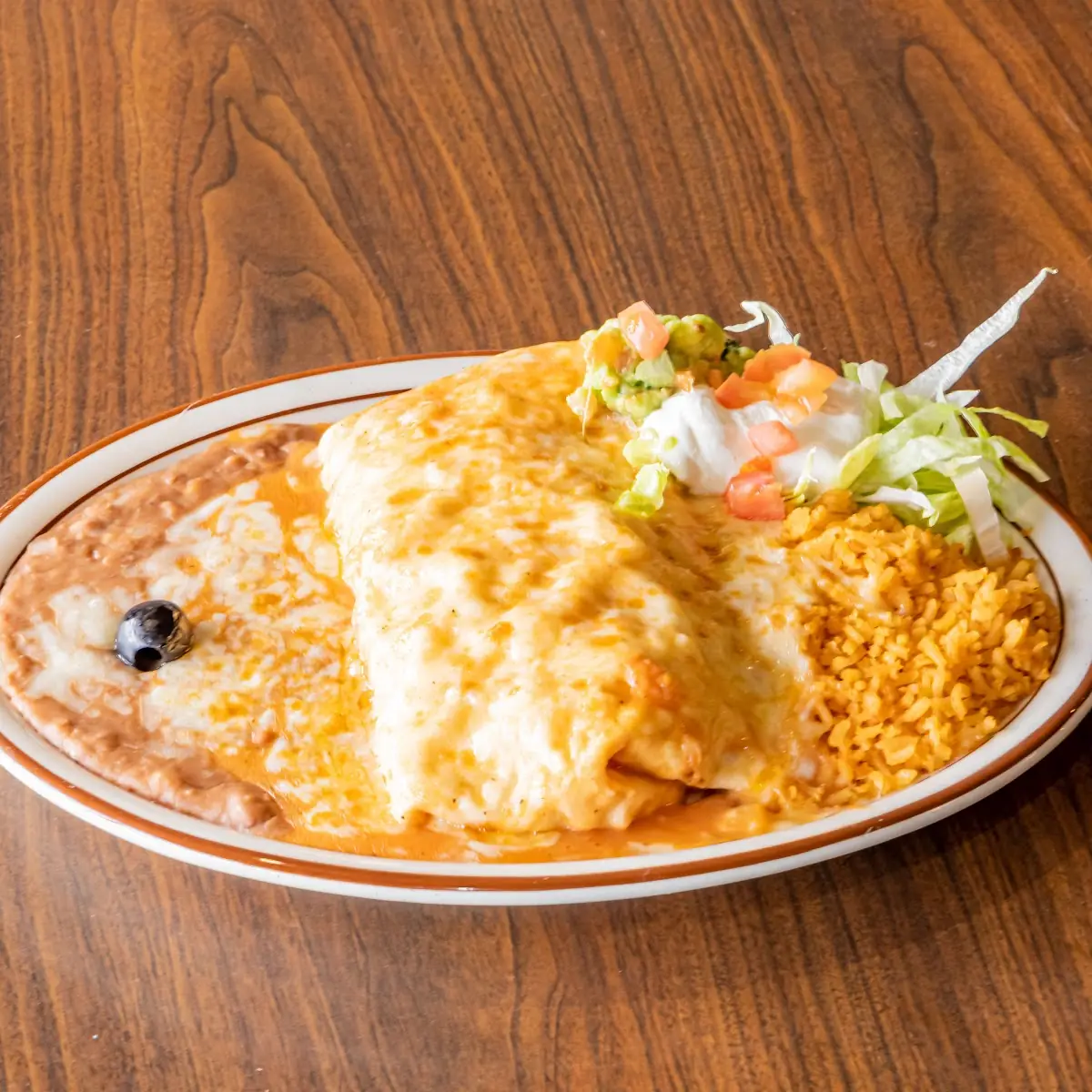 Pork Tamale and Cheese Enchilada