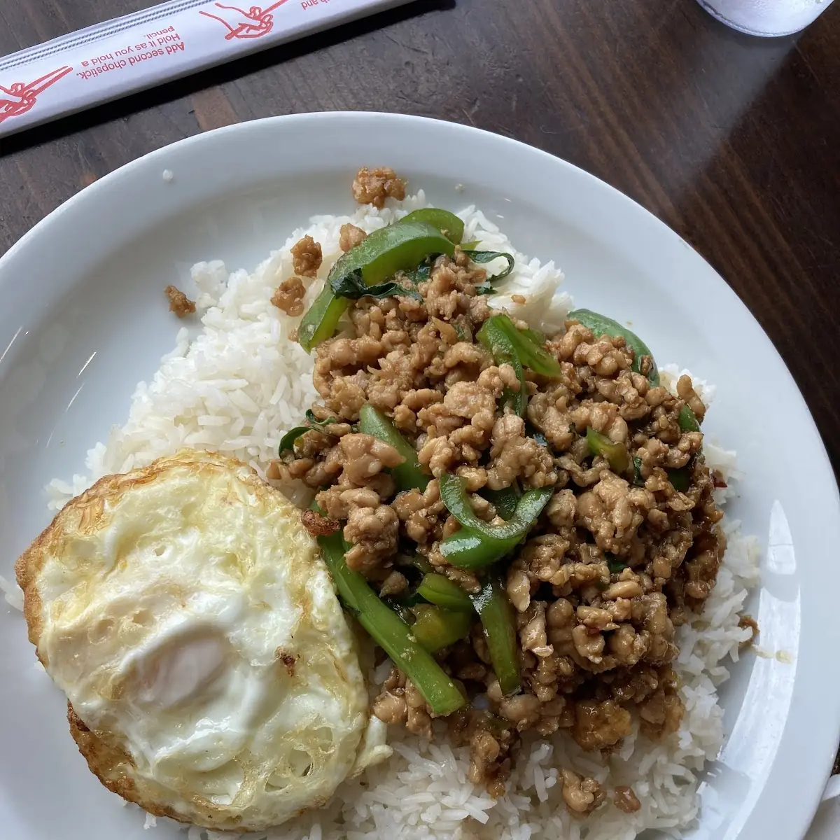 Pad Prik over Rice