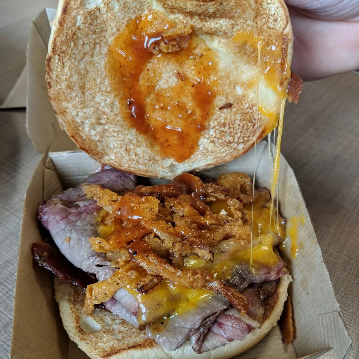 Bourbon BBQ Brisket Sandwich