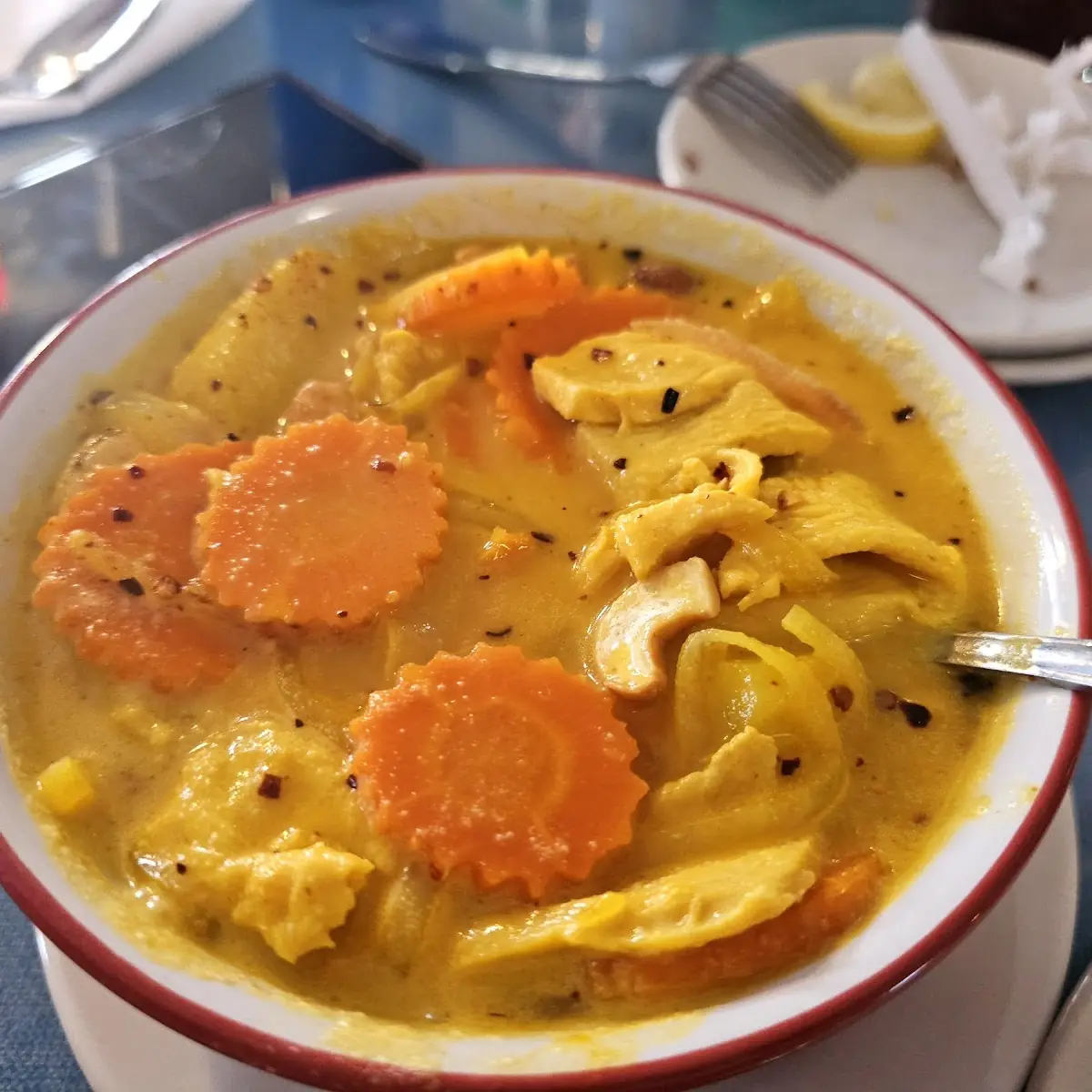 Massaman Curry Served with Rice