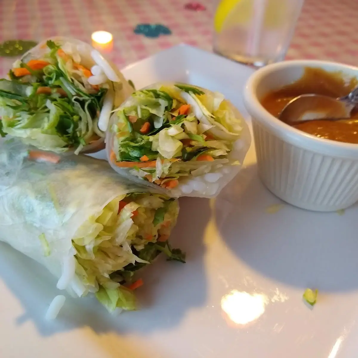 Vegetable Summer Rolls with Peanut Sauce