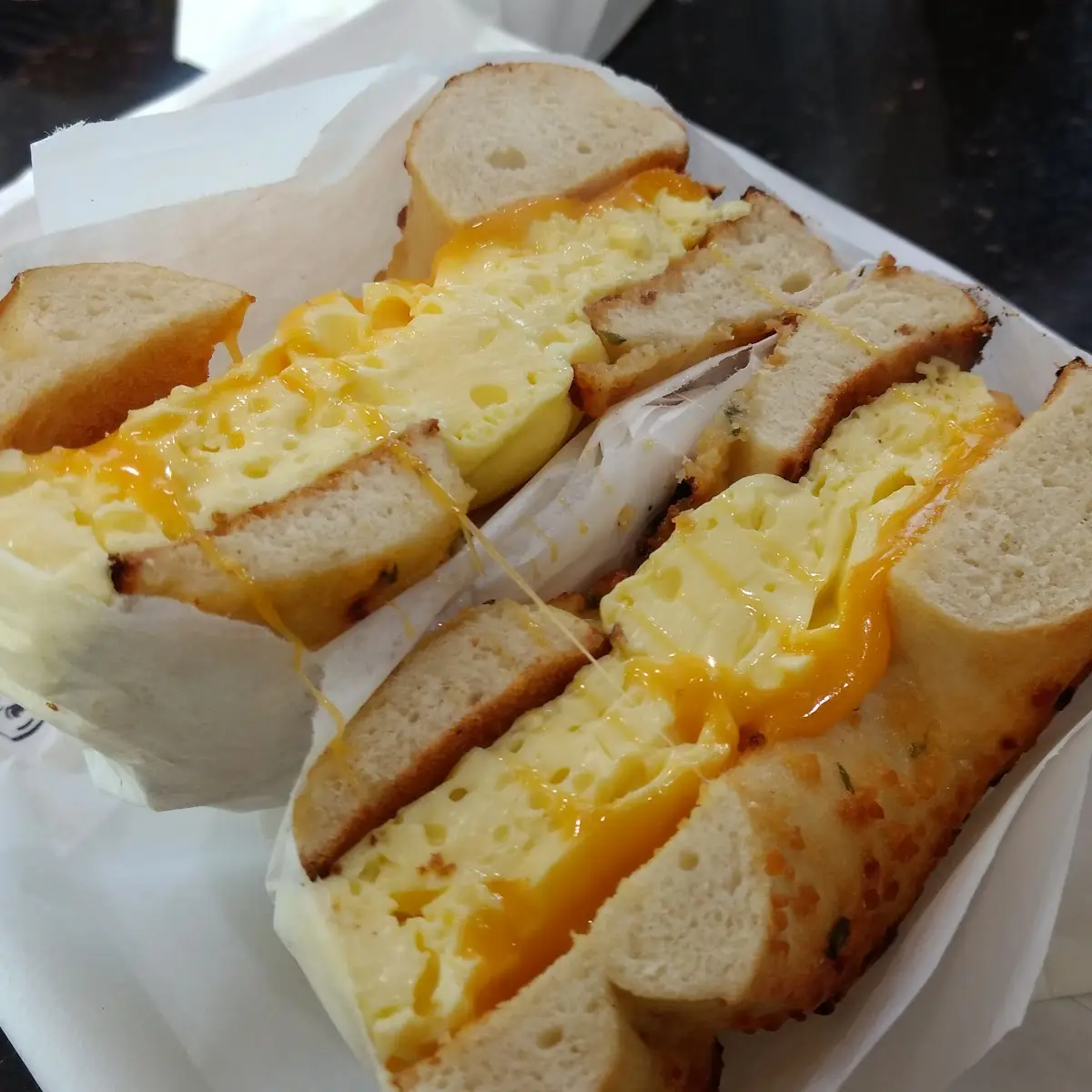 Egg and Cheese Bagel Sandwich