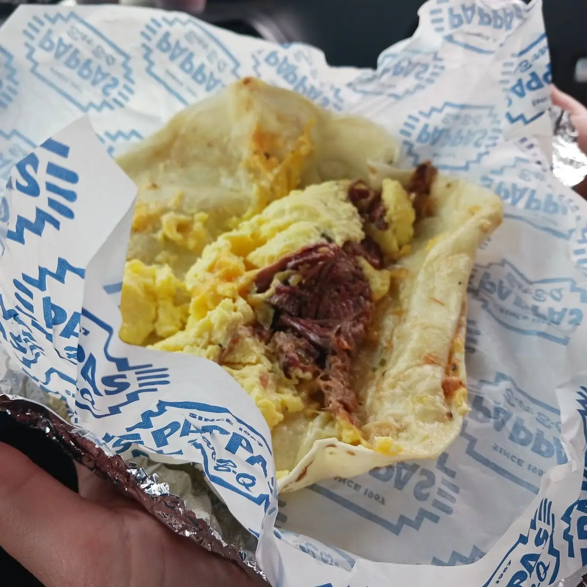 Brisket Egg & Cheese Taco