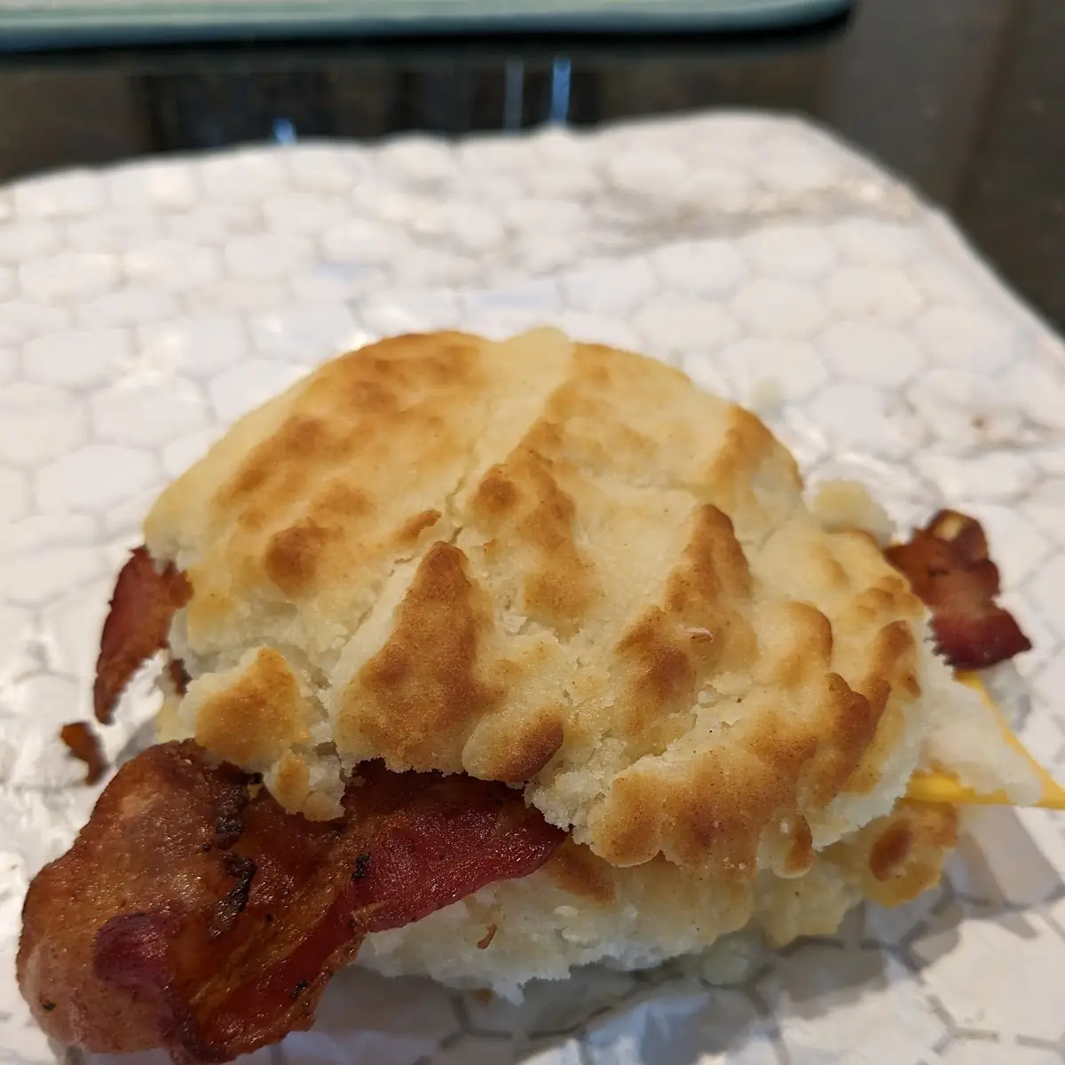 Bacon and Cheese Biscuit