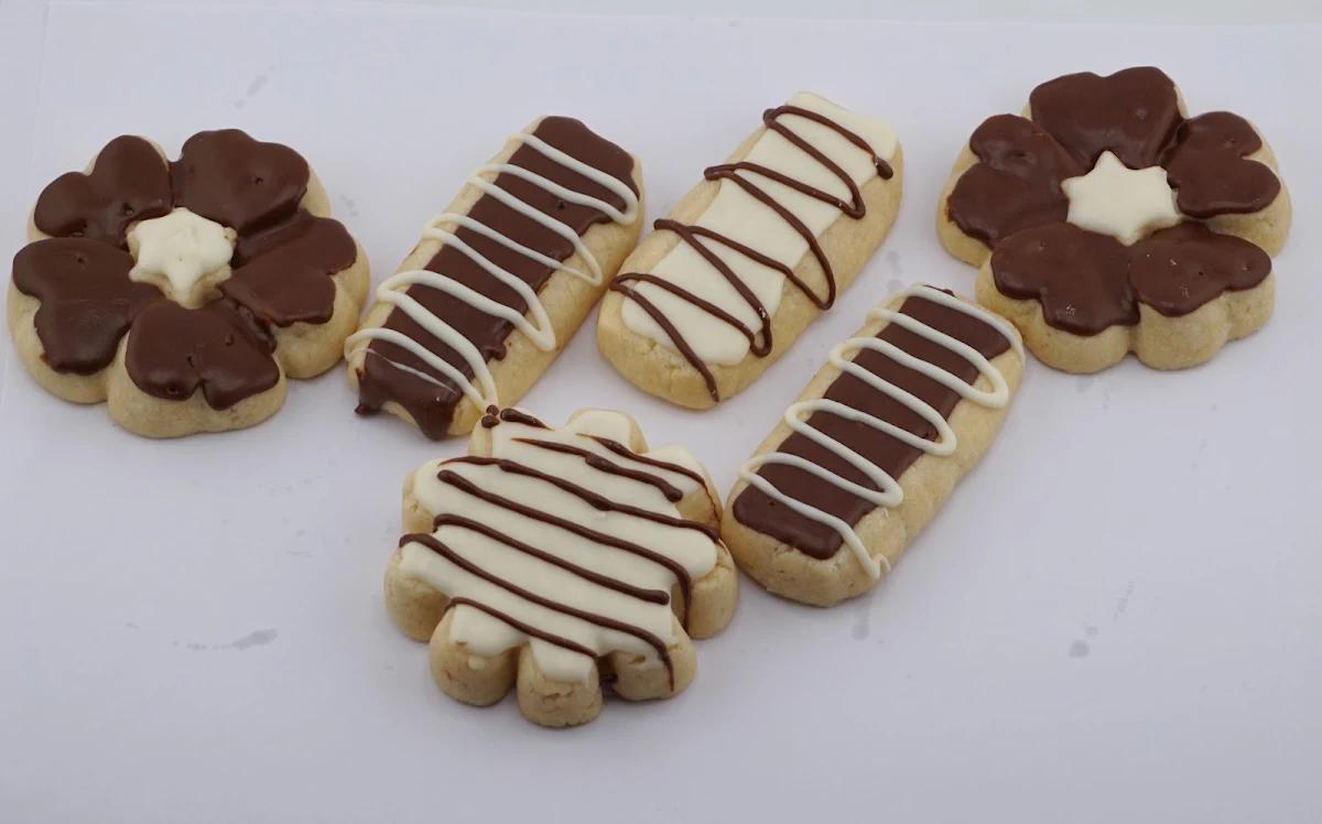 Chocolate Glazed Short Bread Cookies