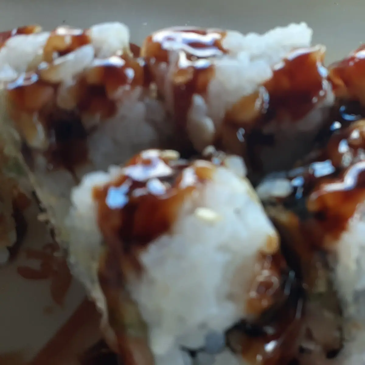 Shrimp Tempura Roll with Eel Sauce