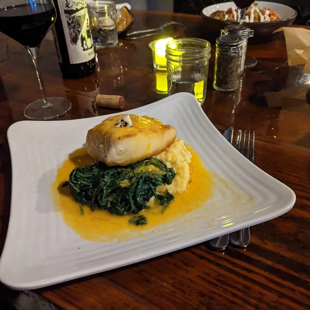 Sea Bass with Risotto