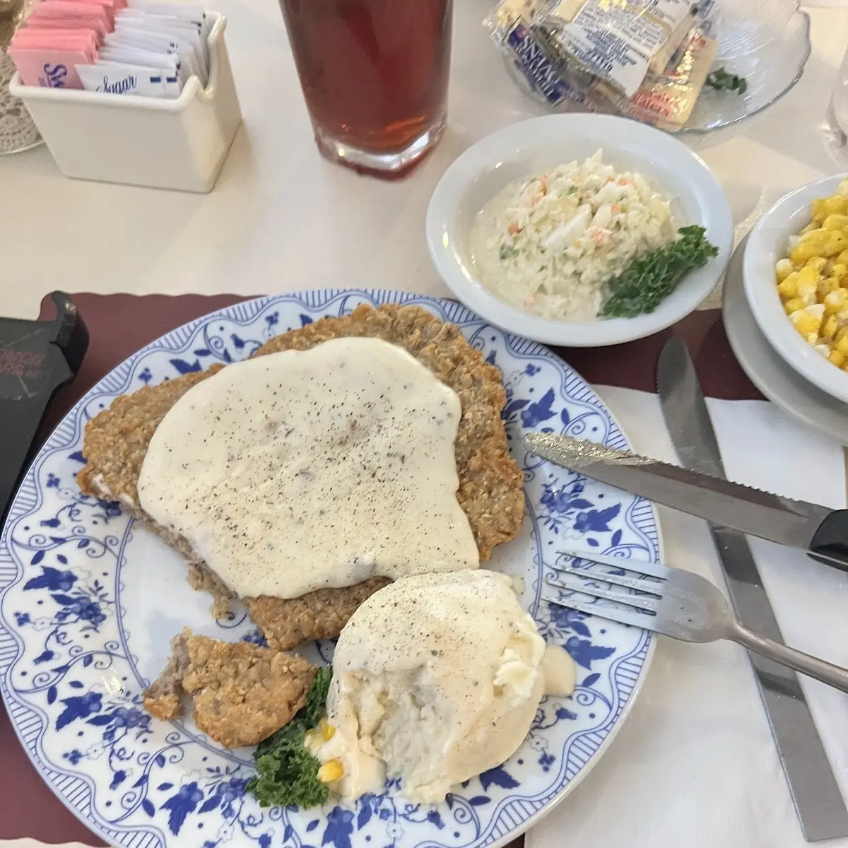 Country Fried Steak and Eggs