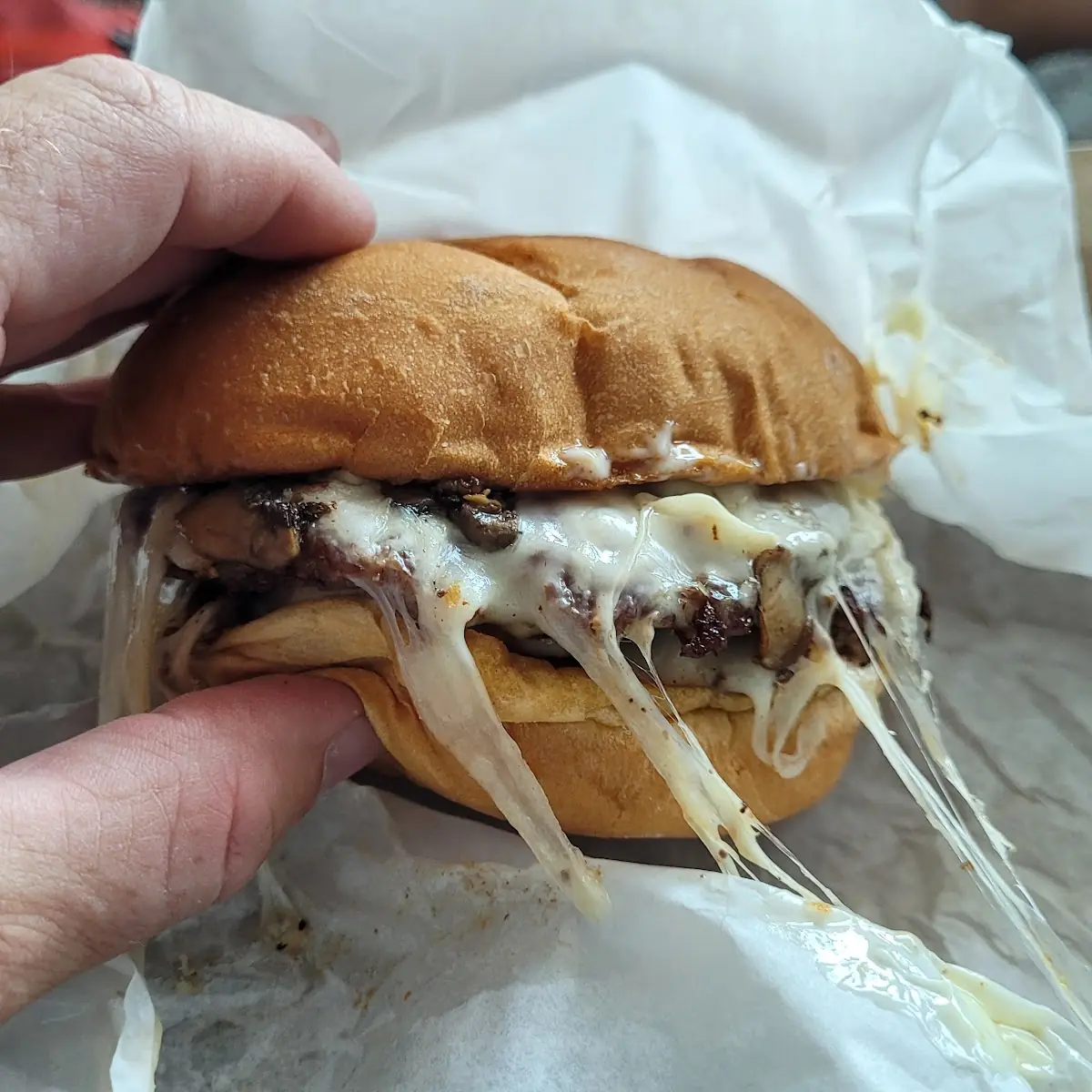 Mushroom Swiss Burger