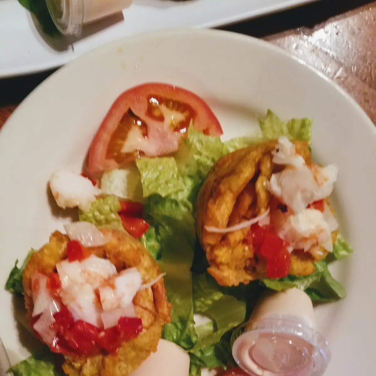 Tostones Rellenos De Camarones