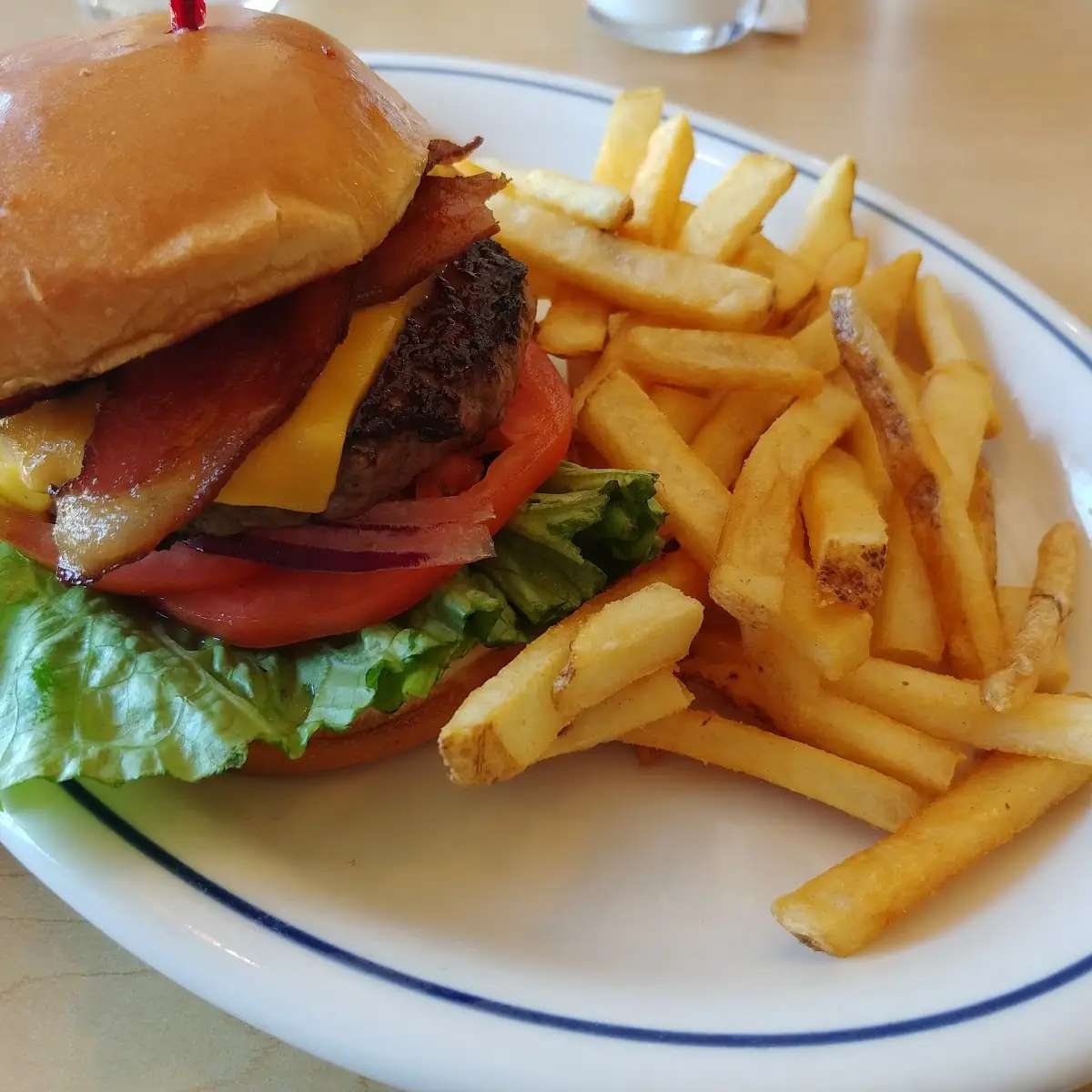 Bacon Cheeseburger with Fries