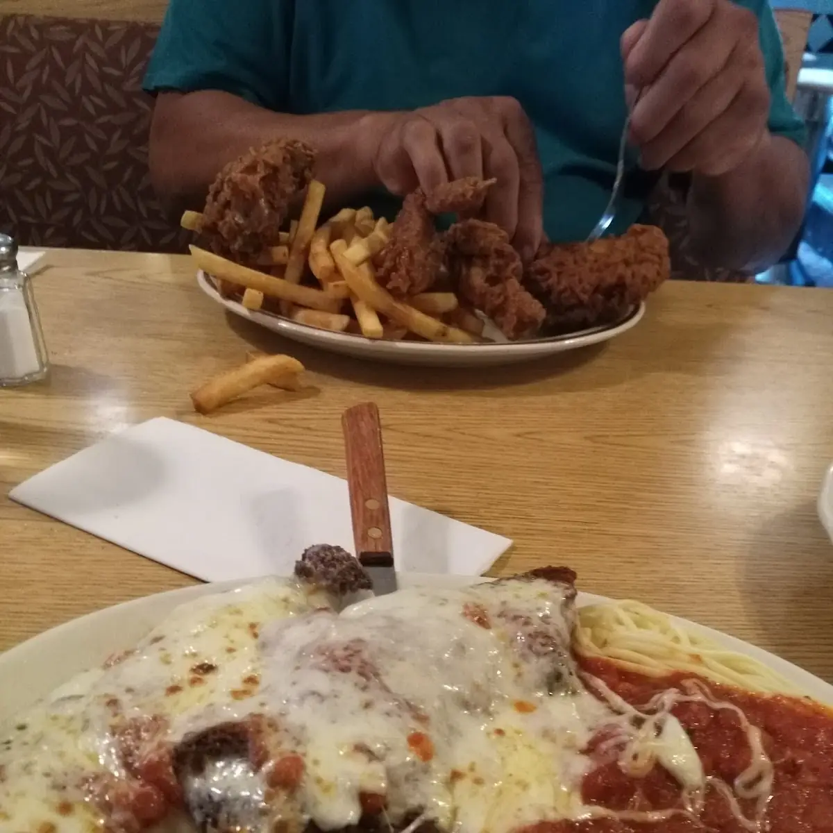 Veal Parmesan with Pasta