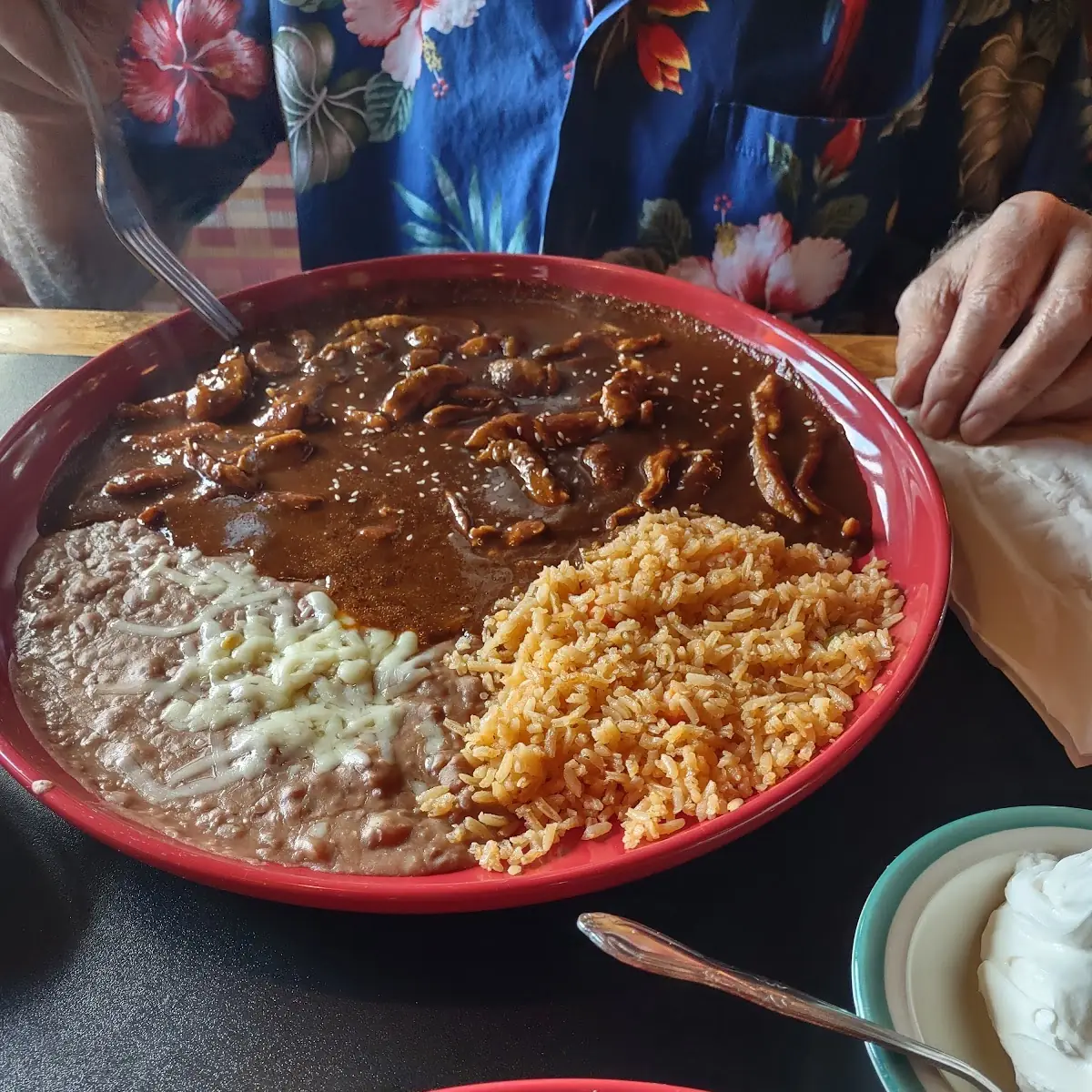 Chicken Mole Platter