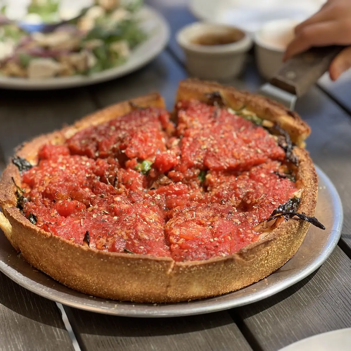 Chopped Chicago Deep Dish Pizza
