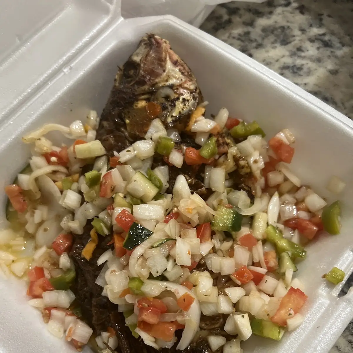 Grilled Tilapia Fish Poisson Braise Medium