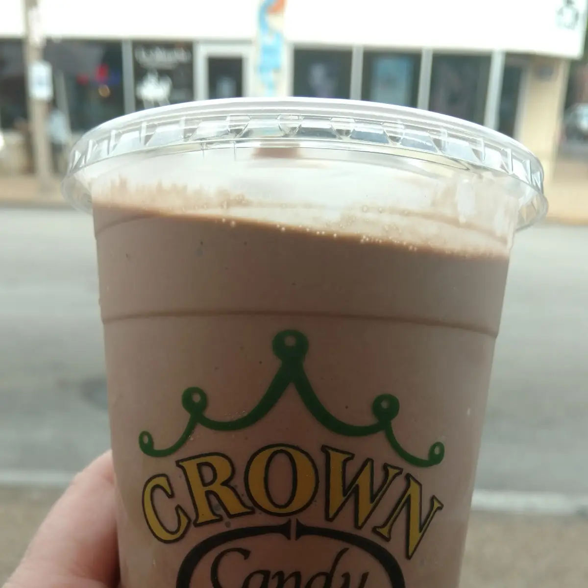 Chocolate Milkshake in a Cool Collectable to Go Cup