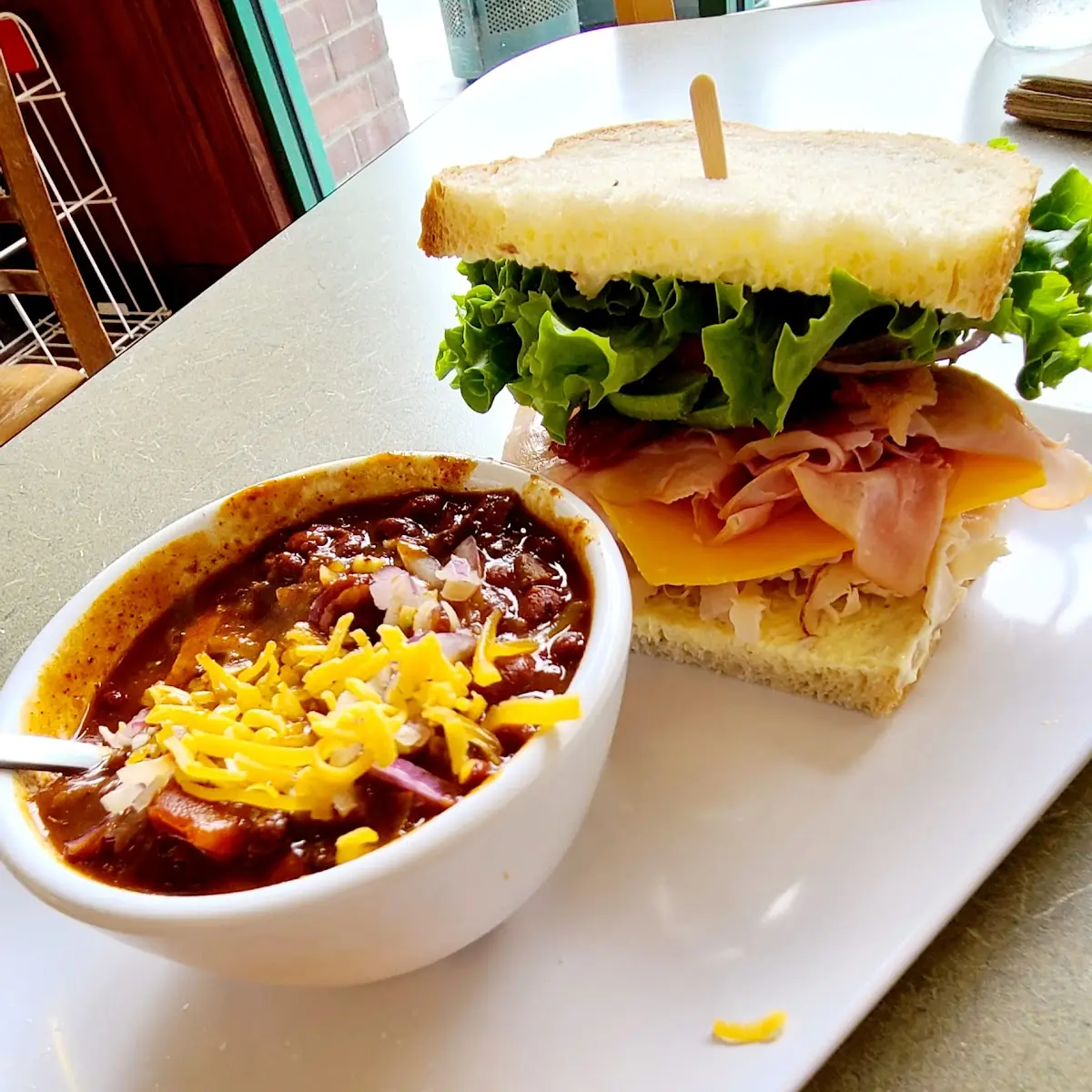 Chili and Dub Club Sandwich