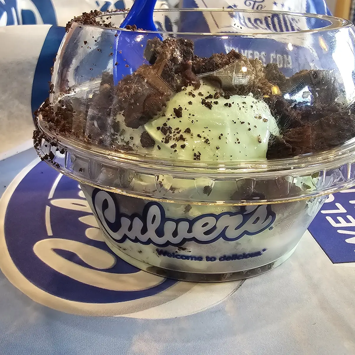 Mint Oreo Custard