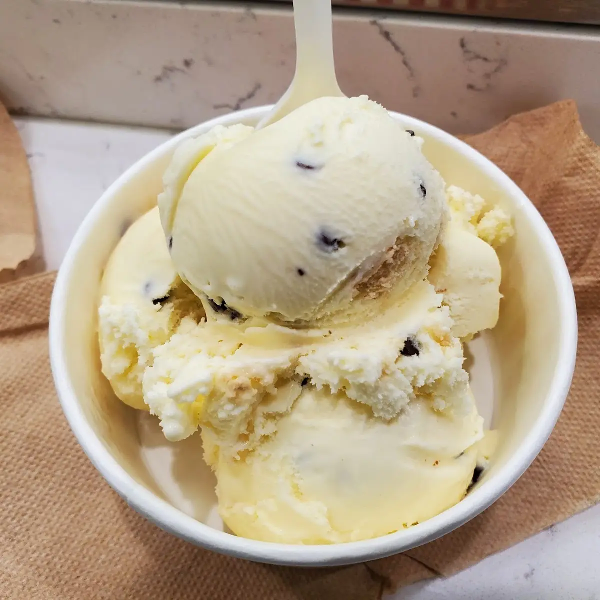 Chocolate Chip Cookie Dough Frozen Custard