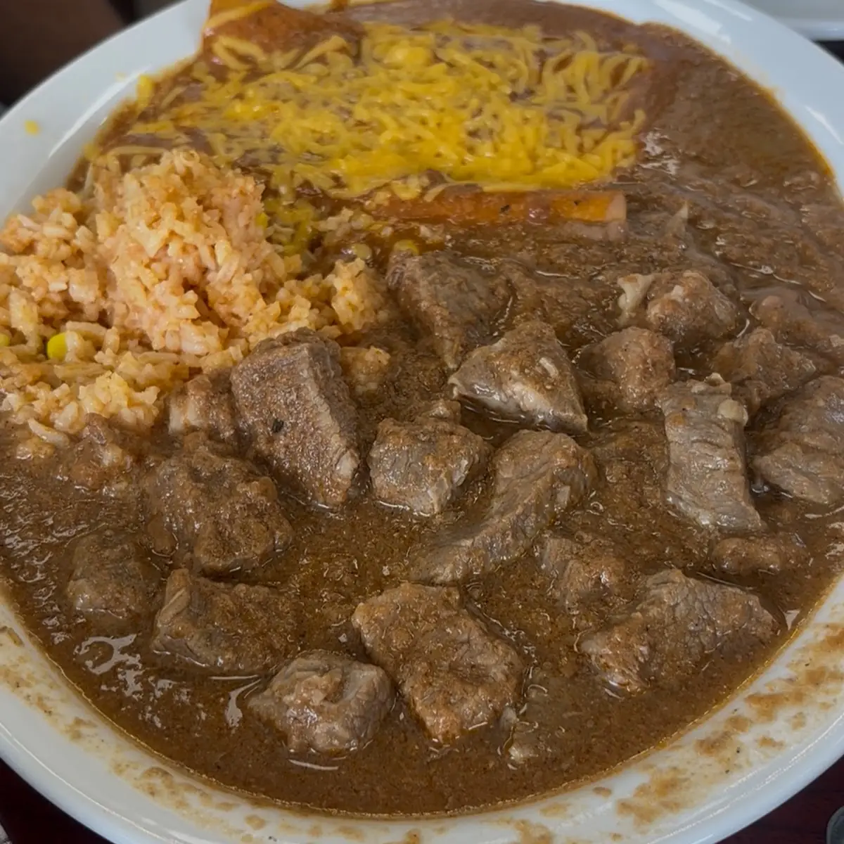 Carne Guisada Plate