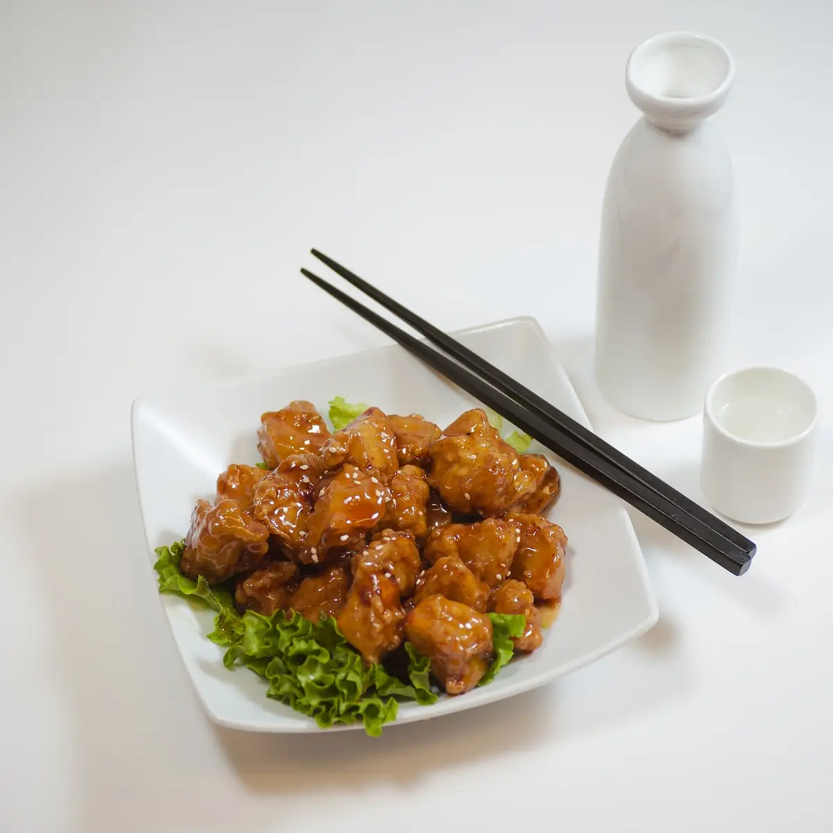 Orange Chicken with Fried Rice