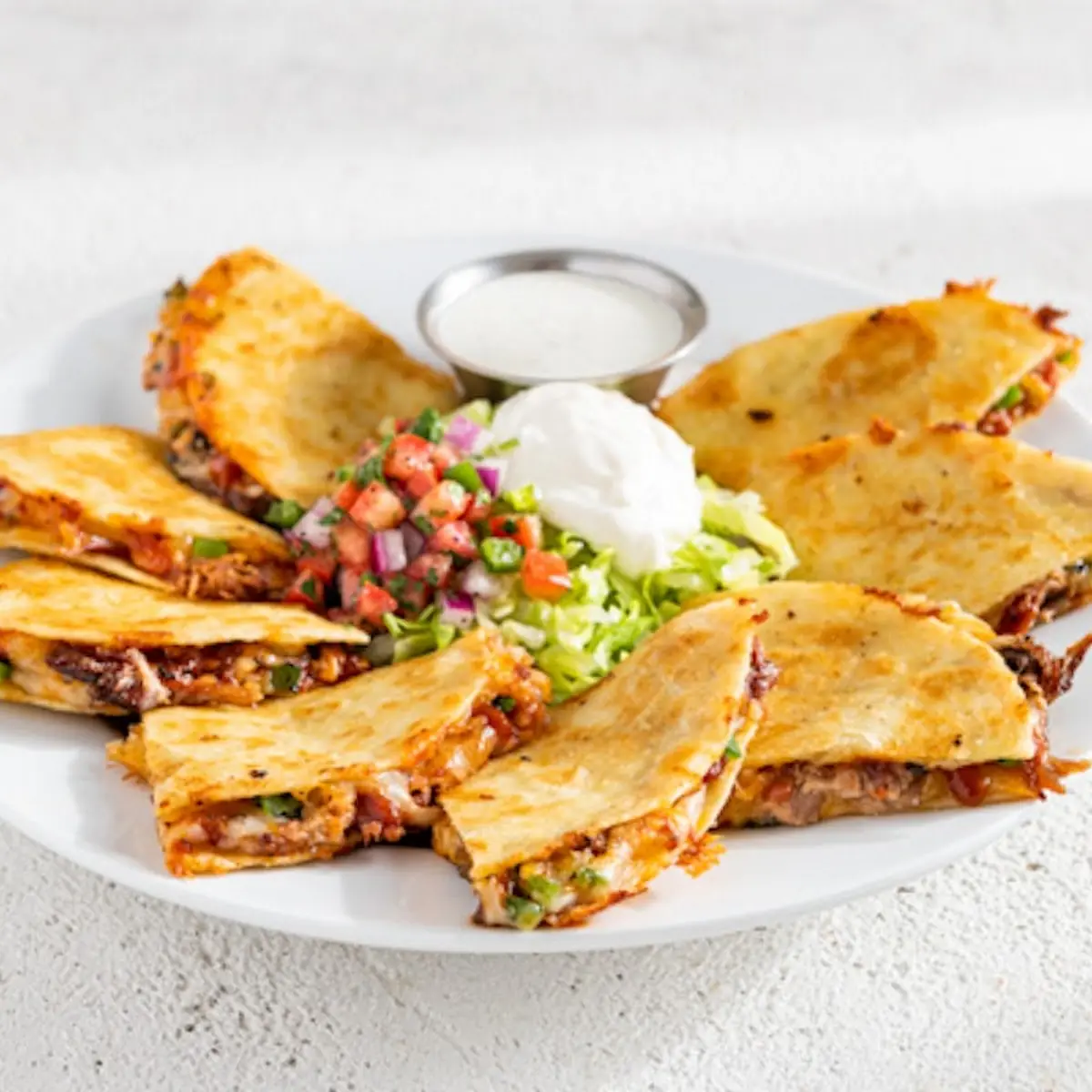 Bacon Ranch Chicken Quesadillas