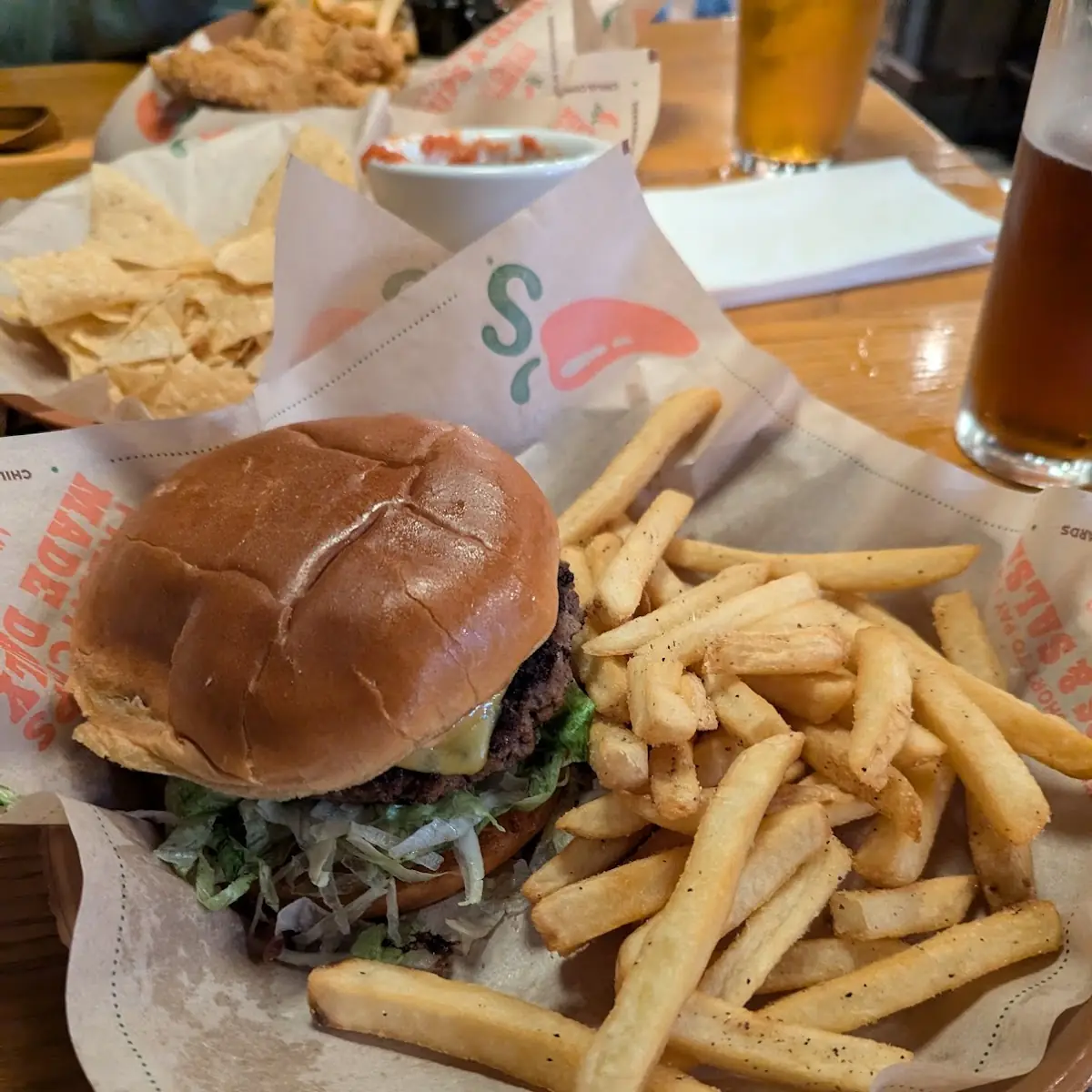 Smash Burger and Fries