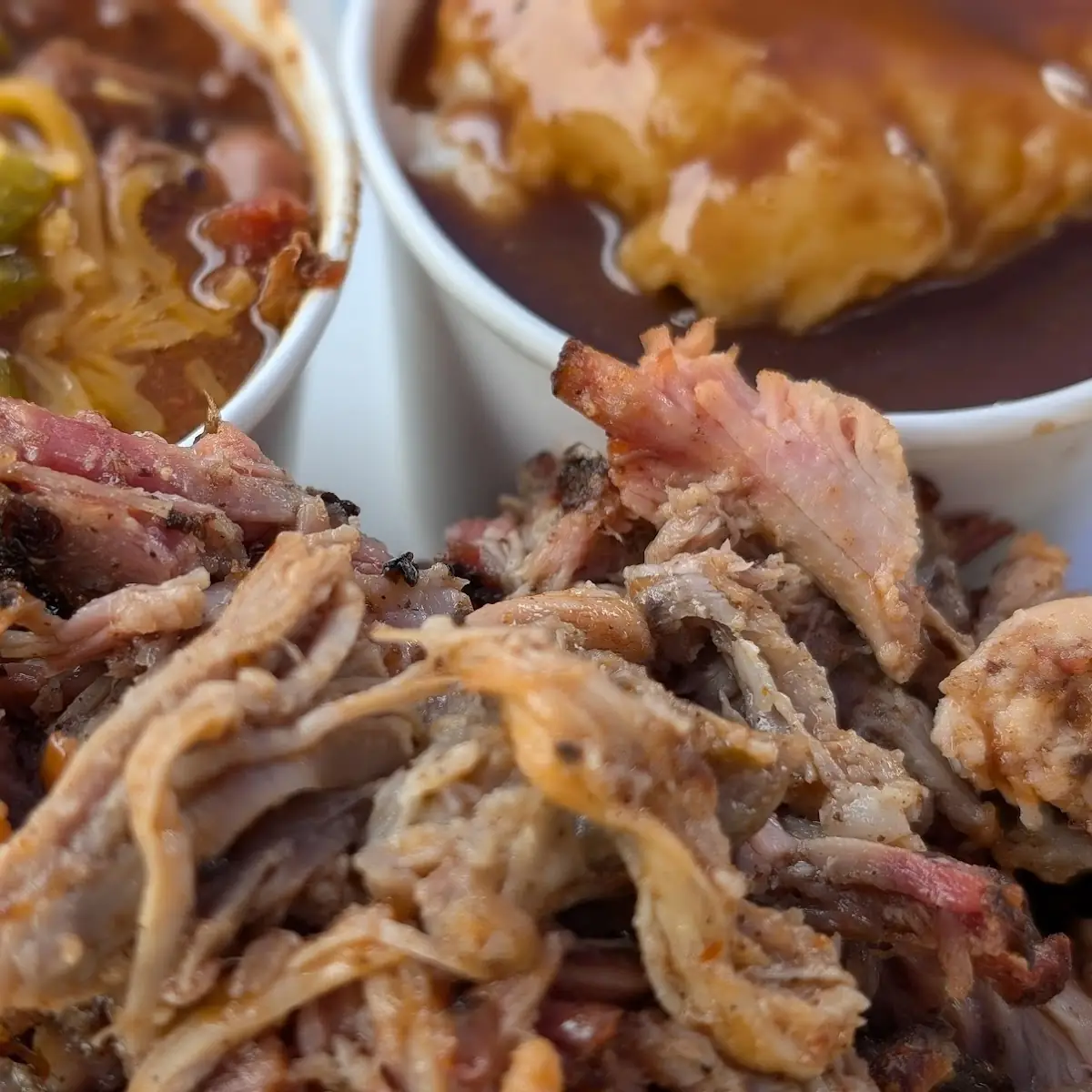 Pork Plate with Steak Chilli Mashed Potatoes and Gravy