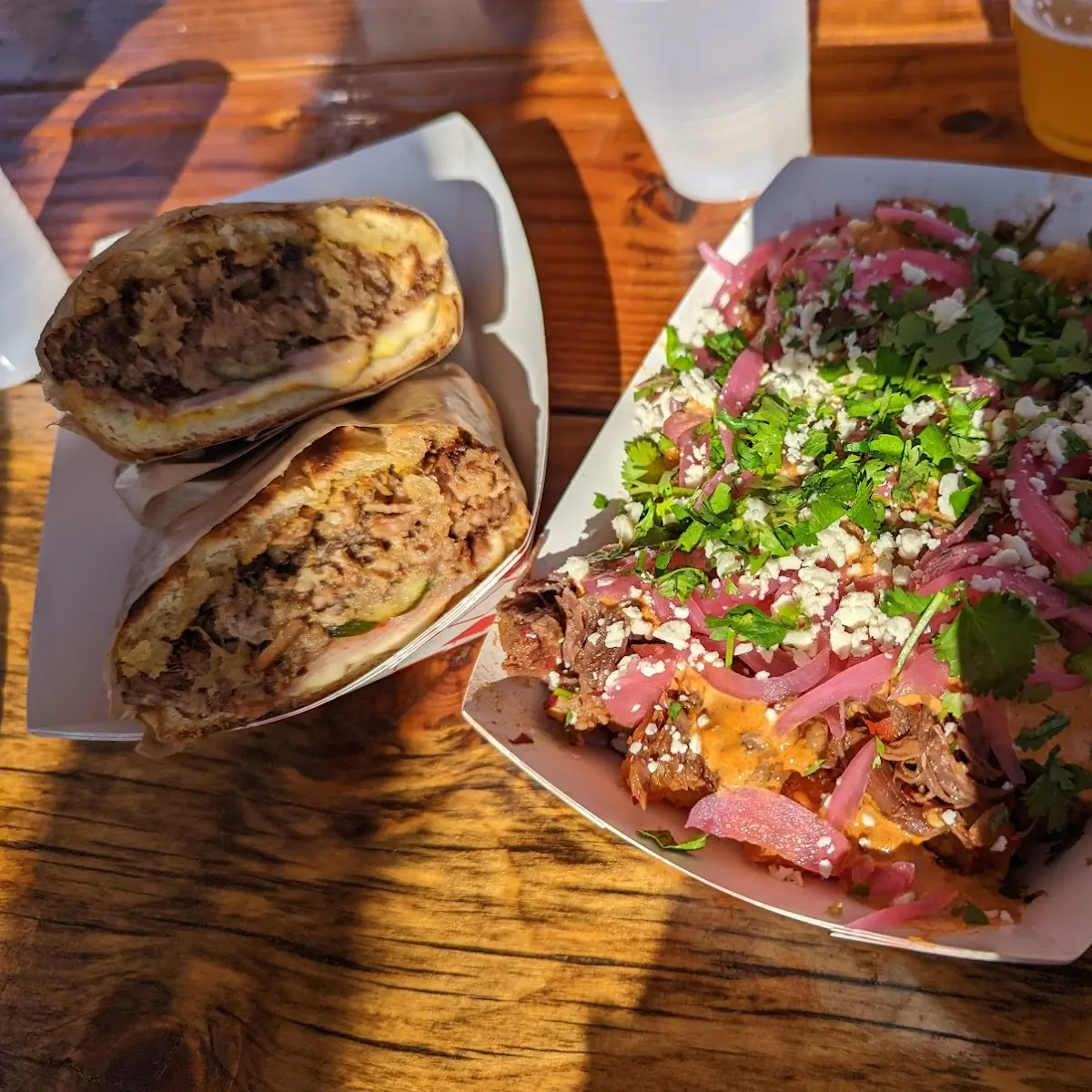 Cuban Sandwich and Totchos