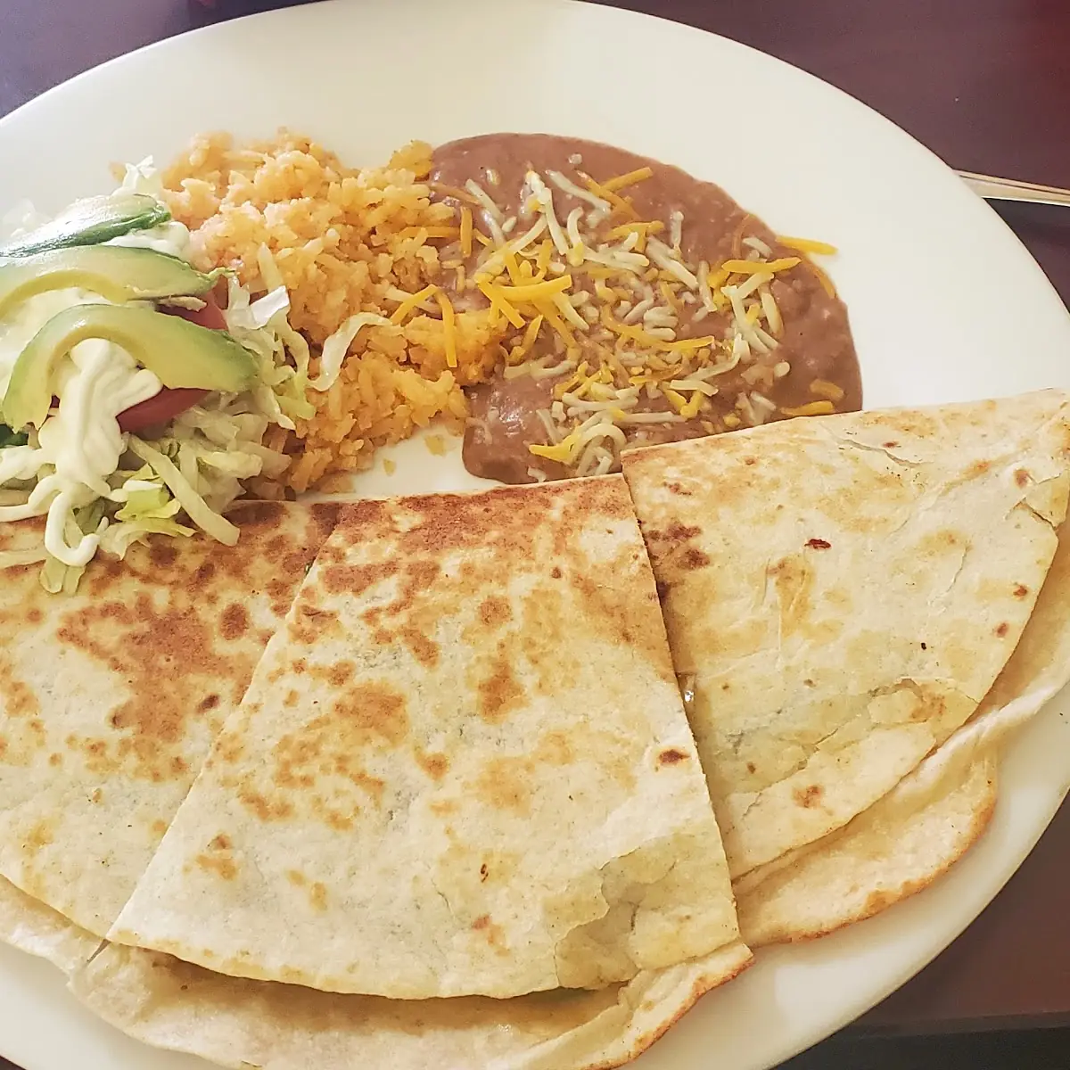 Mini Quesadilla with Rice and Beans