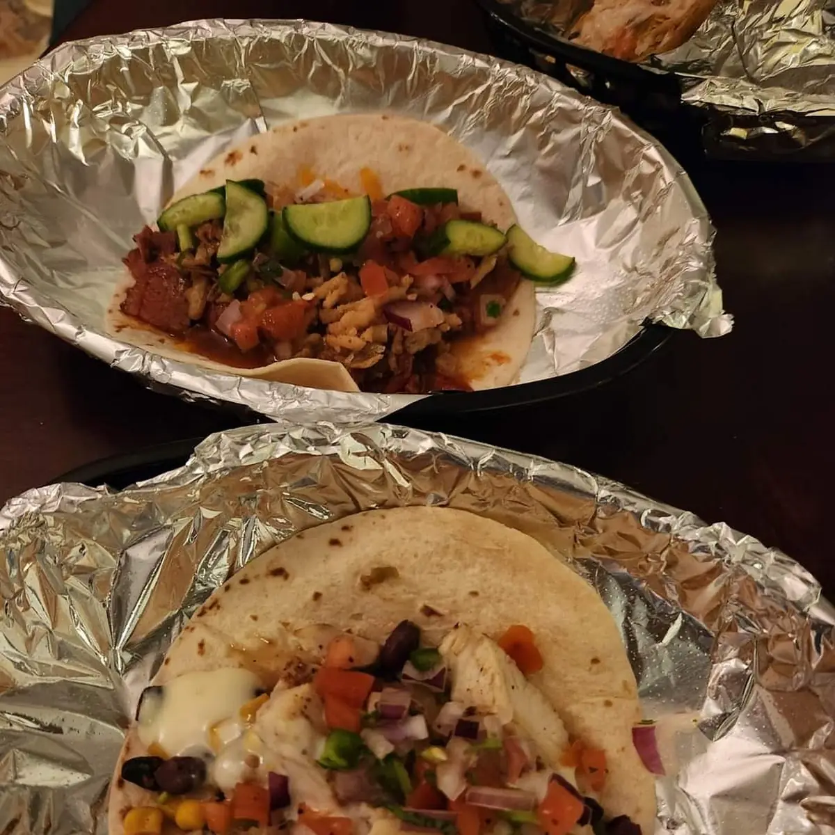 Pork Belly and Chicken Tacos